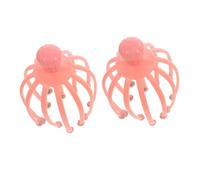 Healeved Masseur de Tête Portatif Octopus 2Pcs Outil de Massage Cuir Détente Musculaire Favorise Circulation Sanguine Relaxation à Masseur Multifonctionnel pour Adultes