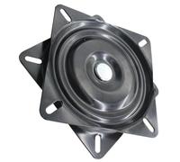 Healeved Mécanisme Pivotant Fauteuil Inclinable à Rotation 360°, Plaque Tournante Laquée Noire pour Tabouret de Bar et Canapé, Quincaillerie pour Meubles de Salon et Bar