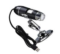 Healeved Microscope Électronique Numérique Domestique 1600x Support Réglable et Lentille en Verre Abs pour Usage Éducatif la Maison
