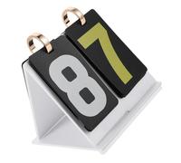 Healeved Mini Tableau de Score Portable en Acrylique Blanc, Compteur de Score Multifonction pour Football, Basketball, Tennis de Table et Jeux de Cartes, Marqueur Compact pour Compétitions