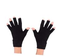 Healeved Mitaines Hydratantes En Gel Sans Doigts Taille Unique Noire Soin Blanchissant Unisexe Pour Spa Et Hydratation Quotidienne