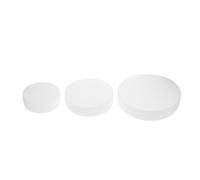 Healeved Modèle de Gâteau en Mousse Blanc 3 Pièces pour Décoration de Mariage Surface Lisse et Légère, Outil Pratique pour Pâtisserie et Collage Facile