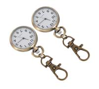 Healeved Montre de Poche pour Infirmière 2pcs Grand Cadran, Alliage et Verre, Précision Constante, Design Minimaliste, pour Voyage et Usage Quotidien