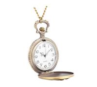 Healeved Montre de Poche Vintage à Quartz avec chaîne pour Femmes Montre Poche rétro décor Rose Collier Portable léger et Pratique Style Classique et élégant