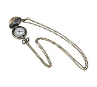 Healeved Montre de Poche Vintage Petit Format Motif Ballon de Football, Finition Bronze, Montre Créative et Décorative pour Homme, Présent Original pour Usage Quotidien et Collection