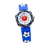 Healeved Montre Digitale Garçon Fille Garçon Ajustable Motif Basket Silicone Bleu Cadran Clair Précis pour Apprentissage du