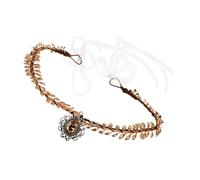 Healeved Morceau Tiare De La Couronne De Feuille Diadèmes De Mariée Pour Mariage Bandeaux Femmes Bandeau Femme Accessoires De Cheveux De Mariage Pour Femmes Bande De Cheveux Fil De Fer Doré