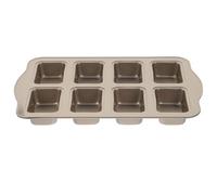 Healeved Moule à en Acier au Carbone Antiadhésif 8 Cavités Dorées pour Pains Longs et Hot-Dogs, Ustensile de Cuisson Familial pour Four