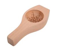 Healeved Moule à Pâtisserie en Bois 3,5 Cm Motif Fleurs Épaissi pour Brioches Vapeur, Raviolis, Biscuits Faits Maison - Tampon Rond Traditionnel Cuisine et Pâtisserie Artisanale