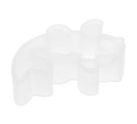 Healeved Moule à Poissons Koi en Silicone, Moule de Décoration Soi-même, Blanc, Résistant la Chaleur, Conserve Sa Forme, pour Créations Artisanales et Décorations D’Eau DIY