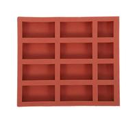 Healeved Moule en Silicone 8 Briques Longues et 4 Carrées pour Briques Miniatures Démoulage Facile en ou Résine pour Personnels Artisanales