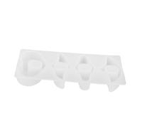 Healeved Moule en Silicone Couleur Blanc pour Marque-Page en Résine Époxy Design à Trou, pour Amateurs de Bricolage et Lecture Main
