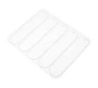 Healeved Moule en Silicone pour Résine Époxy Forme Ovale Moule de Bricolage pour Marque-Page DIY Flexible et Résistant Outil Créatif pour Marque-Page en Résine Accessoire Art et