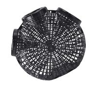 Healeved Nasse à Anguilles Noire en Plastique Filet à Crevettes et Écrevisses Piège de Pêche Portable 1 Pièce pour Rivière et Étang pour Poissons d’Eau Douce Crabes et Poissons