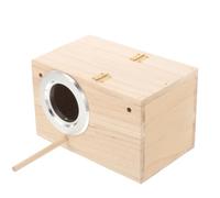 Healeved Nichoir pour Perroquets en Bois Résistant aux Intempéries, Boîte de Nidification Délicate Protégeant du Vent Prédateurs, pour Balcon ou Intérieur