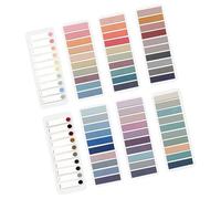 Healeved Onglets Adhésifs de Lecture Colorés 8 Carnets de Marque-Pages Transparents Autocollants Bandes Pratiques pour Annotations à Domicile Bureau et Études Marqueurs Portables pour