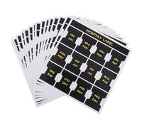 Healeved Onglets d'Index Mensuel Autocollants Noirs, 15 Feuilles pour Agenda, Planificateur et Cahier, Accessoires de Bureau pour Organisation et Classement des Rendez-