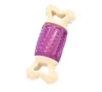 Healeved Os à mâcher couineur pour Petits Chiens, Jouet sonore pour Chiots Faisant Leurs Dents, résistant aux morsures, 14,5 cm, Violet