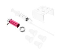 Healeved Outil à Rouge à Lèvres DIY en Silicone et Aluminium, Moule Pratique 4 Trous pour Fabrication Maison, Facile à Démouler, pour Usage Personnel