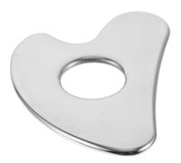 Healeved Outil de Massage Visage Acier Inoxydable Planche Gua Sha Cœur pour Massage Facial et Tonification Accessoire Cou et Épuration Peau Double Menton