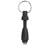 Healeved Outil de Perforation pour Cigares Léger en Acier Inoxydable et Silicone Noir Accessoire Portable pour Créer un Petit Trou le Capuchon du Cigare pour Amateurs