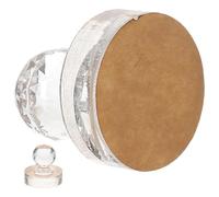 Healeved Outil de Pression Rond 30 Mm en Acrylique Transparent pour Fard à Paupières, Tampon Cosmétique Multifonction pour Palette de Maquillage, Presse à Mouler Poudre Compacte,