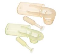 Healeved Outil de Retrait et Insertion de Lentilles de Contact avec Embout en Silicone Souple, 2 Kits, Pince à Épiler Ergonomique et Applicateur à Ventouse Portable, pour Usage Quotidien