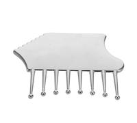 Healeved Outil Gua Sha Pour Visage Corps Peigne De Massage Pour Chevelu Conçu Alliage De Zinc Léger Et Portable Avec Texture Lisse