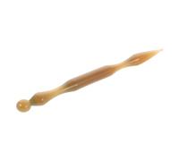 Healeved Ox Horn Chinese Acupuncture Pen Dual Headed Meridian Massage Tool For Deep Tissue Auricular Therapy Portable Wellness Stick For Face Ear Neck Shoulder Relaxation