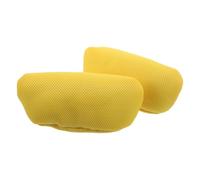 Healeved Paie de 2 Protections d'Aisselles pour Béquilles en Mousse Rembourrée Épaisse Housses Respirantes en Maille 21 X 85 X 82 CM Jaunes Coussinets Confortables Compatibles pour