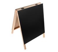 Healeved Panneau Tableau Noir Pliable en Bois Tableau Noir Debout Recto Verso Léger et Facile à Transporter pour Photo et Œuvre D'art Boutiques et Maisons