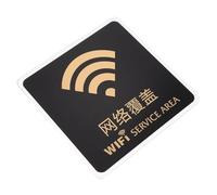 Healeved Panneau Wi-fi en Acrylique 15x15 Cm Panneau de Mot de Passe Wi-fi pour Bureau et Magasin pour Invités Décoration Professionnelle Facile à Poser