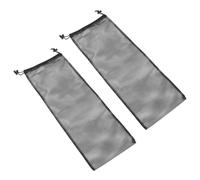 Healeved Paquet à Cordon de Serrage en Filet Noir 24X65 CM Lot de 2 Paquets de Rangement Respirants pour Équipement de Plongée sous-Marine Séchage Rapide Polyvalent pour Natation Plage et