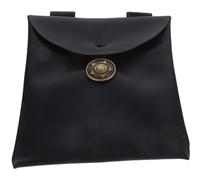 Healeved Paquet Banane Médiéval en Cuir Pu Noir, Pochette de Cosplay Renaissance Portable, Accessoire Déguisement Adulte pour Jeux de Rôle et Fêtes Costumées, Paquet Décoratif Larp