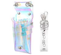 Healeved Paquet Banane pour Coiffeur Multifonction en Tpu Compartiments Multiples, Paquet Bandoulière Élégant pour Ciseaux et Peignes, pour Professionnels Coiffure