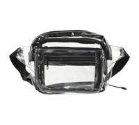 Healeved Paquet Banane Transparent Pvc Multifonction Étanche, Pochette Rangement Téléphone et Clés, Bandoulière Réglable, Paquet de Sport pour Hommes, Randonnée, Course à Pied et Voyage