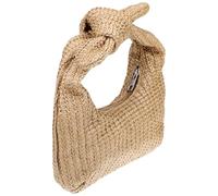 Healeved Paquet Cabas Tressé en Polyester Nœud, Paquet à Main Femme Facile à Porter, Style Rustique Délicat pour Pique-niques ou Photographie