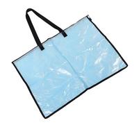 Healeved Paquet de Rangement Transparent pour Affiches et Œuvres d'art Format Petit Pochette Zippée Imperméable avec Poignée Ergonomique Organiseur Portable pour Portfolio d'artiste et