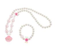 Healeved Parure Perles Femmes Élégante avec Collier Ras Cou et Bracelet pour Fêtes et Soirées Accessoire Confortable Premium Design Simple et Raffiné Chaîne Arrière Délicate