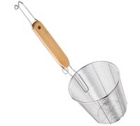 Healeved Passoire à Pâtes en Acier Inoxydable Moyen avec Mailles Fines, Panier Passoire Araignée Léger Cuisine Professionnelle et Domestique, Accessoire Cuisine pour Spaghetti et Nouilles