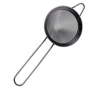 Healeved Passoire Triangulaire à Glace en Acier Inoxydable Noir, Filtre à Résidus Pratique Maille Fine, Égouttoir Polyvalent pour Bar, la Cuisine et Cocktails, Ustensile Cuisine