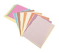 Healeved Pastilles Autocollantes Colorées 6 Mm, Lot de 20 Feuilles Multi-couleurs, Étiquettes Rondes Adhésives pour Organisation, Codage Couleur, Fournitures de Bureau et Couleur Aléatoire