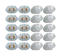 Healeved Patchs Adhésifs Imperméables pour Oreilles Bébé 80 Pcs Noyau en Coton Jaune et Coton Blanc Protection Étanche pour Bain et Natation Jetables et Doux pour Peau Délicate