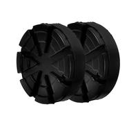 Healeved Patins de Cric en Caoutchouc 2 Pcs Coussinets de Levage Ronds Résistants à L'Usure Accessoires Compatibles pour Vérins Hydrauliques et Plateformes de Levage Adaptés Véhicules et