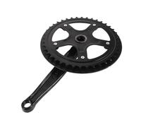 Healeved Pédalier de Vélo Monovitesse 40 Dents en Alliage Léger avec Manivelle à Emmanchement Carré et Protège-chaîne Compatible VTT et Vélos Électriques Robuste et Performant pour