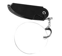 Healeved Peigne à Barbe Pliable Pour Homme Miroir Petit Peigne De Poche Pliant Design Pratique Voyages Porte-clés Inclus