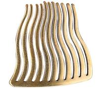 Healeved Peigne à Cheveux en Laiton Ondulé Vintage Accessoire Coiffure Mariage Élégant Décoration Peigne de Mariée pour Cheveux Fins Ornement Femme Unique 1 Pièce