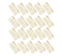 Healeved Peigne à Chignon Torsadé Français 20 Pièces 20 Dents En Fer Doré Pour Accessoires De Coiffure De Mariage Femmes Et Jeunes Filles Décorations De Tête Élégantes