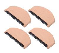 Healeved Peigne à Peluches en Bois pour Pulls et Vêtements en Laine - Lot de 4 Peignes Manuels Anti-Bouloches - Dissolvant de Bouloches pour Entretien Textile Délicat - Portable pour Usage
