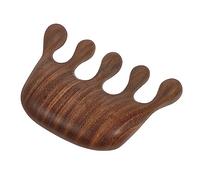 Healeved Peigne De Massage Chevelu Bois Naturel Large Dents Peigne Corps Peau Douce